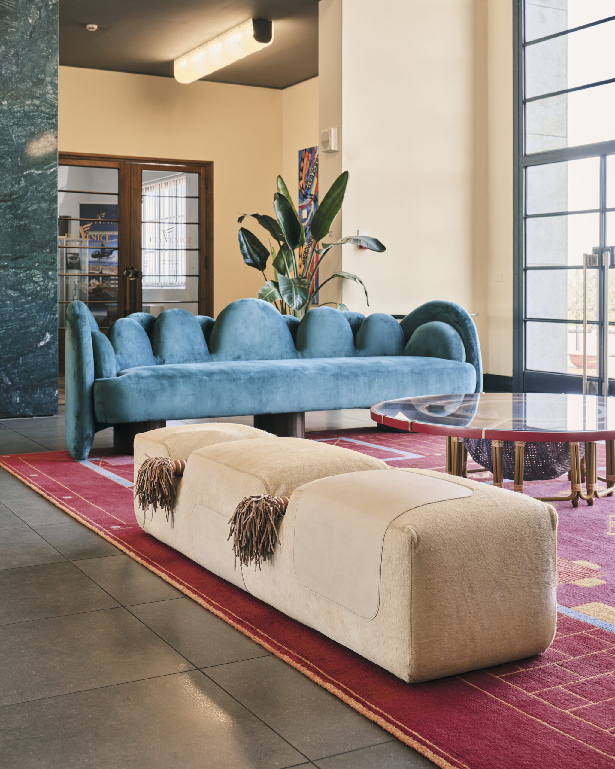 Nilufar exhibition at Nicelli Airport